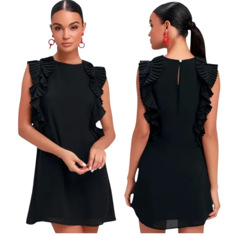 Lulu's We Got the Pleat Midi Sleeveless Dress